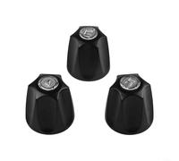 Lot de 3 boutons de douche de rechange pour poignées de robinet de baignoire et de douche avec fonction inverseur