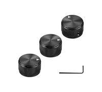 Lot de 3 Boutons de Guitare en Aluminium, Boutons de Volume et de Tonalité, pour Guitare Électrique