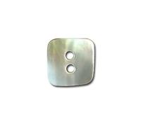 Lot de 3 Boutons Gris Forme carrée en Nacre 13mm