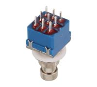 Lot de 3 boutons PCB, 3PDT 9 broches pour pédales d'effet de guitare, conversion True Bypass, remplacement bleu durable pour l'intégrité de la chaîne de signal