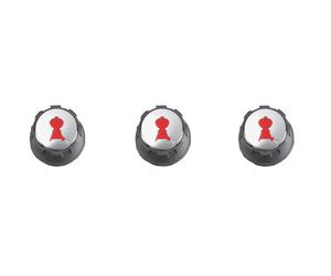 Lot de 3 boutons réglage gaz pour barbecue Weber Spirit (boutons en façade)