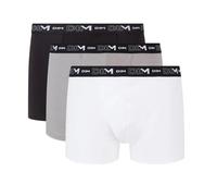 Dim Boxer Stretch – Pack de 3 – Homme – Noir/Gris/Blanc