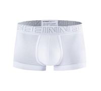 Lot de 3 boxers en coton pour homme de couleur unie avec poche respirante pour plus de confort et de soutien, usage quotidien pour homme (taille XL, blanc)