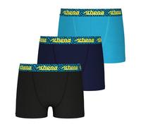 Lot de 3 boxers garçon easy fun athena noir-marine-bleu 6/8A