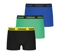 Lot de 3 boxers garçon ecopack trio choc athena noir-vert-bleu 10A