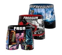 Lot De 3 Boxers Garçon Junior Collection Heroes Bleu/noir/rouge/gris/rose 10/12A