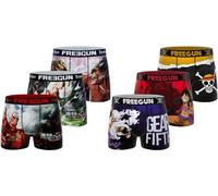 FREEGUN Boxer Homme La Vache Qui Rit, Caleçon Homme Stretch, Confortable et Ultra-Doux (Lot de 3), Rouge Taille XL