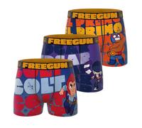 Lot De 3 Boxers Junior Brawl Stars Orange/violet/rouge/bleu/jaune 6/8A