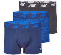 Lot de 3 boxers New Balance Premium Performance pour homme (3 pi ces) Pigment/Pigment Woodgrain/Noir Medium