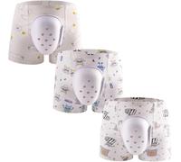 Lot de 3 boxers respirants post circoncision pour enfants, sous-vêtement de protection, pantalon de récupération chirurgicale, caleçon de convalescence pour un usage quotidien (A,Medium 130)