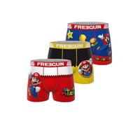 Lot De 3 Boxers Super Mario Bros Jaune/rouge/blanc 10/12A