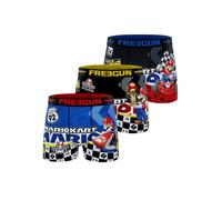 FREEGUN Boxer Enfant Mario Kart, Caleçon Garçon Mario, Doux et Confortable (Lot de 3) 10 ans/12 Ans
