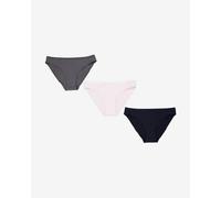 Lot de 3 boxers Tommy Hilfiger Logo en coton rose, noir et gris - S