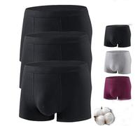 Lot de 3 boxers ultra absorbants, anti-fuites, lavables et réutilisables, fuites urinaires à flux abondant, Noir , 3XL