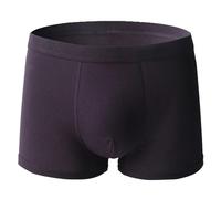 Lot de 3 boxers ultra absorbants, anti-fuites, lavables et réutilisables, fuites urinaires à flux abondant, violet, 5XL