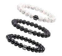 Lot de 3 bracelets anti-alcool, bracelets anti-alcool, bracelets de sobriété pour homme et femme, réduisent l'envie de boire, réduisent les envies d'alcool, cadeaux de sobriété idéaux pour la fête des