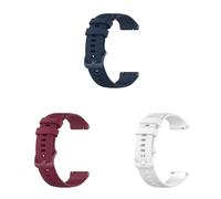 Lot de 3 bracelets compatibles avec Fossil Women's Gen 6 42 mm, bracelet de rechange sport étanche de 18 mm en silicone, pour Fossil Women's Gen 6 42 mm