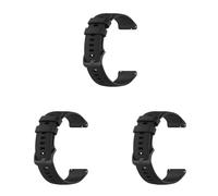 Lot de 3 bracelets compatibles avec Withings Move ECG/Move, 18 mm, bracelet de rechange sport étanche en silicone pour montre Withings Move ECG/Move