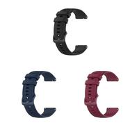 Lot de 3 bracelets compatibles avec Withings ScanWatch 2 38 mm, bracelet de rechange réglable en silicone pour montre intelligente ScanWatch 2 de 38 mm
