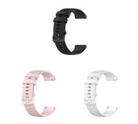 Lot de 3 bracelets compatibles avec Withings ScanWatch 2 38 mm, bracelet de rechange réglable en silicone pour montre intelligente ScanWatch 2 de 38 mm
