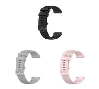 Lot de 3 bracelets compatibles avec Withings Steel HR 36 mm, bracelet de rechange réglable en silicone pour montre intelligente Withings Steel HR 36 mm