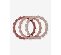 Lot de 3 bracelets de dentition Fleur - rose TU
