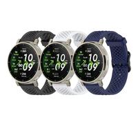 Lot de 3 bracelets de montre de sport pour Amazfit Active 2/Active 3 Premium/2 Square, bracelet de rechange en silicone à dégagement rapide de 20 mm pour Garmin Vivoactive 6/Vivoactive 5/Venu Sq 2