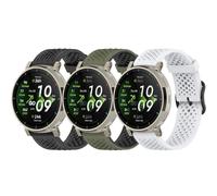 Lot de 3 bracelets de montre en silicone souple compatible avec COROS PACE 4/PACE 3/PACE Pro/APEX Pro/APEX 46 mm, 22 mm, bracelet de rechange sport à dégagement rapide pour Amazfit Bip 6/Bip 5/Active