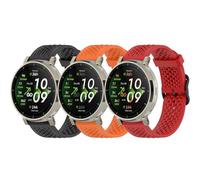 Lot de 3 bracelets de montre en silicone souple compatible avec COROS PACE 4/PACE 3/PACE Pro/APEX Pro/APEX 46 mm, 22 mm, bracelet de rechange sport à dégagement rapide pour Amazfit Bip 6/Bip 5/Active