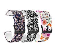 Lot de 3 bracelets de rechange compatibles avec Amazfit Bip 3 Pro/GTS 4 Mini/Garmin Venu 2 Plus, bracelet en silicone souple pour Amazfit Bip 3 Pro/Bip 3/GTS 4/GTS 3/GTS 2 Mini/GTS (3B)