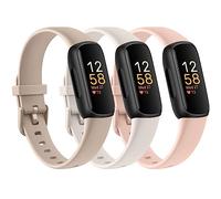 Lot de 3 bracelets de rechange en silicone pour Fitbit Inspire 3 pour femme et homme, réglables, doux, imperméables, compatibles avec le tracker d'activité Fitbit Inspire 3 (pas pour Inspire HR