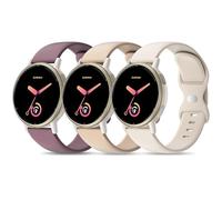 Lot de 3 bracelets de rechange en silicone pour Garmin Vivoactive 5 Watch/Vivoactive 6/3/3 Music, 20 mm pour Venu Sq 2/Venu/Venu Sq & Forerunner 55/165/245/645, L