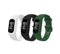 Lot de 3 bracelets de rechange réglables en silicone compatibles avec Garmin Vivosmart 5 et Smart 5 pour homme et femme