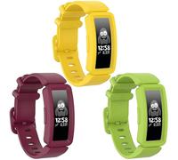Lot de 3 bracelets en silicone souple compatibles avec Fitbit Ace 2