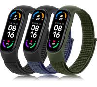Lot De 3 Bracelets Pour Xiaomi Mi Band 7/6/5/4/3 Pour Homme Et Femme, Bracelet De Rechange, Réglable, En Nylon Extensible, Pour Xiaomi Mi Band 3/4/5/6/7