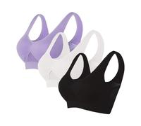 Lot de 3 Brassiere Sport Femme Soutiens-Gorge de sans Couture Sport Yoga Brassiere Soutien Gorge Sexy sous Vetements Feminins Soutien Gorge Vente Flash du Jour Et Soldes Multicolore XL 2025