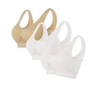 Lot de 3 Brassiere Sport Femme Soutiens-Gorge de sans Couture Sport Yoga Brassiere Soutien Gorge Sexy sous Vetements Feminins Soutien Gorge Push Up Vente Flash du Jour Et Soldes Multicolore L 2025