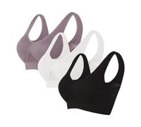Lot de 3 Brassiere Sport Femme Soutiens-Gorge de sans Couture Sport Yoga Brassiere Soutien Gorge Sexy sous Vetements Feminins Soutien Gorge Push Up Mes Commandes Multicolore S 2025