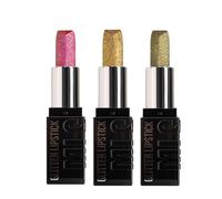 Lot de 3 brillants à lèvres pailletés - Pour maquillage des lèvres - Résistant à l'abrasion - Durable - Pour femmes et filles - Travail - Vacances - Fête de Saint-Valentin