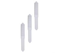 Lot de 3 broches de rechange pour rouleau de papier toilette avec insert réglable à ressort pour porte-papier de salle de bain en plastique (blanc, 3 pièces)