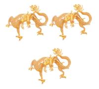 Lot De 3 Broches En Forme De Dragon Chinois Broche Du Nouvel An Corsage Accessoires Pour Hommes Et Femmes Animaux Or Ornement Goldendoodle Épingles À Boutonnière Épingle LIFKOME