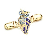 Lot de 3 broches for cardigan, col, pull, châle, chemise, robe, hibou, paon, libellule, colibri, papillon Pour Châles, Pulls, Cardigans(Color 3)