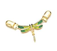 Lot de 3 broches for cardigan, col, pull, châle, chemise, robe, hibou, paon, libellule, colibri, papillon Pour Châles, Pulls, Cardigans(Color-04)