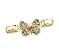 Lot de 3 broches for cardigan, col, pull, châle, chemise, robe, hibou, paon, libellule, colibri, papillon Pour Châles, Pulls, Cardigans(Color 2)