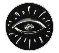 Lot de 3 broches punk sorcières en émail noir, Klein, Métal non précieux