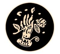 Lot de 3 broches punk sorcières en émail noir, Klein, Métal non précieux