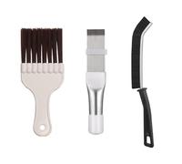 Lot de 3 Brosse de Nettoyage Climatiseur, Peigne à Ailettes pour Climatiseurs en Acier Inoxydable Peigne de Climatiseur pour Climatisation Réfrigérateur