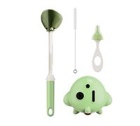 Lot de 3 brosses à biberons pour un nettoyage efficace - Design doux et ergonomique - Pour nettoyer les biberons et les tétons - Facile à transporter