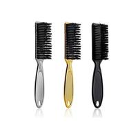 Lot de 3 brosses à cheveux souples pour coiffure, peigne à huile, peigne de coiffure, tête de dieu masculin, brosse à cheveux, brosse de cou, barbier