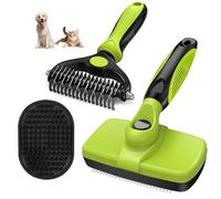 Kit de brosse de toilettage 6 en 1 pour animal de compagnie - Brosse de toilettage pour chien à poils courts pour animaux de compagnie